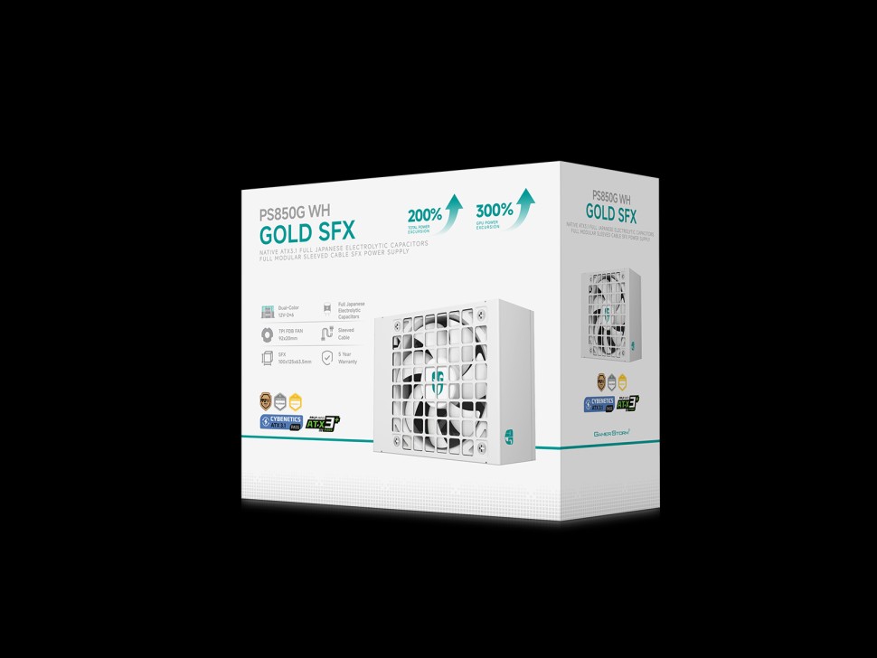 Блок питания Deepcool 850W GAMERSTORM PS850G WH White 16 Pin (PCIe 5.0 Connector Cable Details)