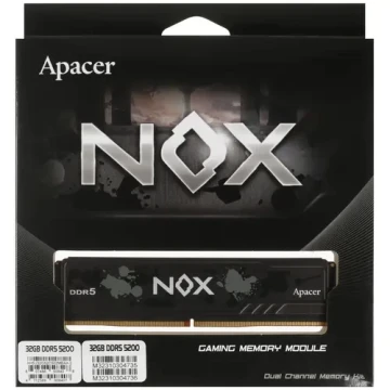 Оперативная память 32 Gb 5200 MHz Apacer OC NOX (AH5U32G52C502MBAA-2)