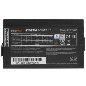 Блок питания Be Quiet! 750W SYSTEM POWER 10 BN329
