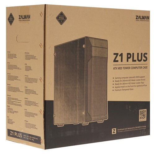 Компьютерный корпус Zalman Z1 PLUS Black