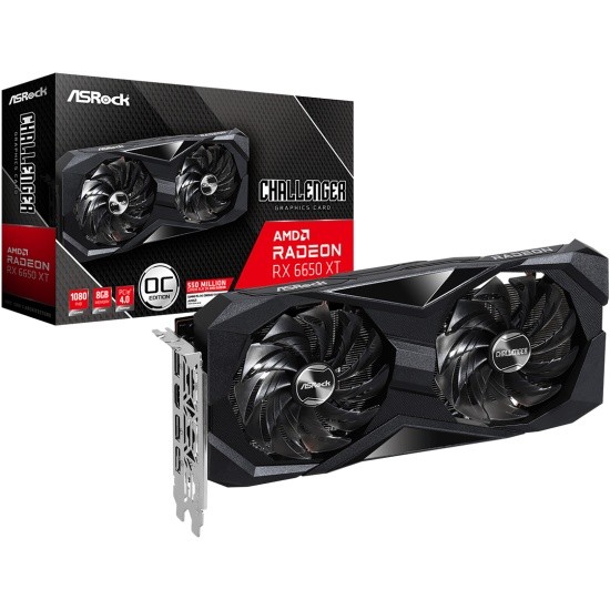 Видеокарта ASRock (RX6650XT CLD 8GO) Radeon RX 6650 XT 8GB Challenger D OC