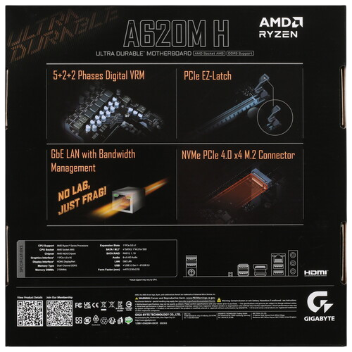 Материнская плата Gigabyte A620M H