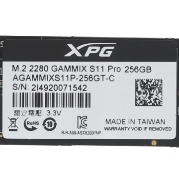 Твердотельный накопитель ADATA XPG 256 Gb GAMMIX S11 PRO AGAMMIXS11P-256GT-C XPG
