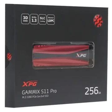 Твердотельный накопитель ADATA XPG 256 Gb GAMMIX S11 PRO AGAMMIXS11P-256GT-C XPG
