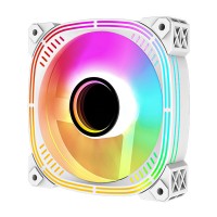Вентилятор для корпуса ALSEYE ARGB White Luna-120-W-P
