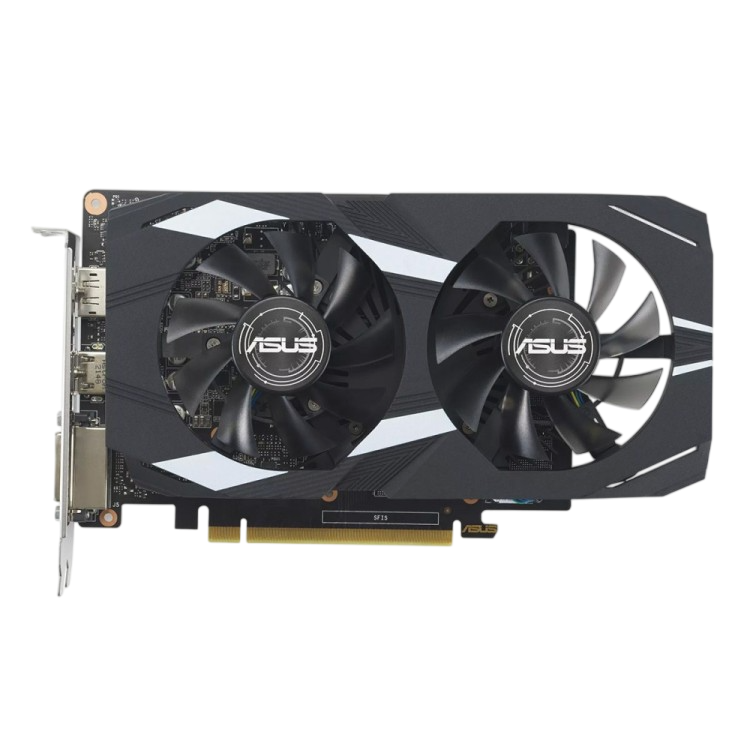 Видеокарта ASUS (DUAL-GTX1650-4GD6-P-EVO) GeForce GTX 1650 4GB DUAL 90YV0EZE-M0NA00