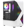 Компьютерный корпус 1STPLAYER FIREROSE F3-A ATX TG LED White (F3-A-WH-4F1)