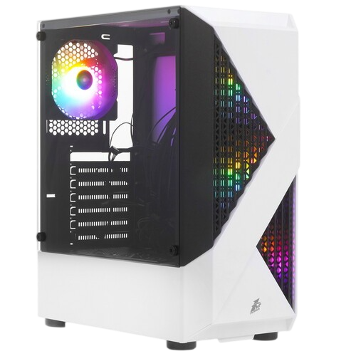 Компьютерный корпус 1STPLAYER FIREROSE F3-A ATX TG LED White (F3-A-WH-4F1)