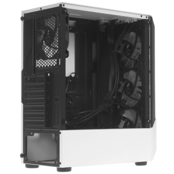 Компьютерный корпус 1STPLAYER FIREROSE F3-A ATX TG LED White (F3-A-WH-4F1)