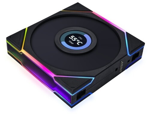 Комплект вентиляторов для корпуса Lian Li UNI FAN TL LCD 120 Reverse ARGB Black (G99.12RTLLCD3B.R0)