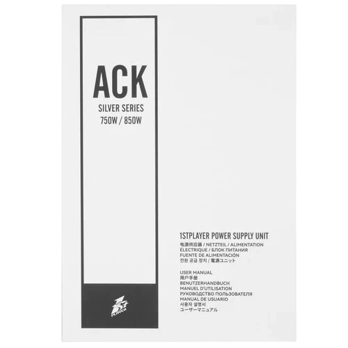 Блок питания 1STPLAYER 750W ACK SILVER Black (HA-750BA7-BK) 16 Pin (PCIe 5.0 Connector Cable Details)