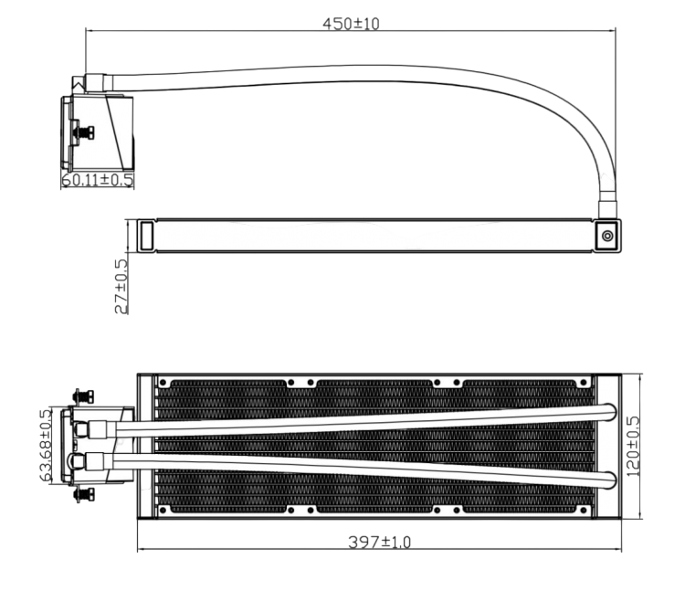 Система жидкостного охлаждения для процессора Thermalright Frozen Infinity 360 ARGB White (TRFI360AW)