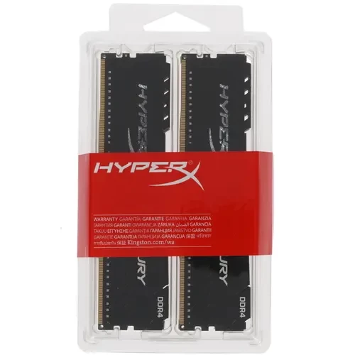 Оперативная память 32 Gb 2666 MHz Kingston HYPERX FURY Black (HX426C16FB3K4/32)