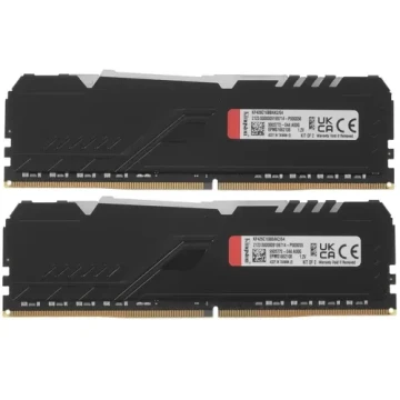 Оперативная память 64 Gb 2666 MHz Kingston FURY BEAST Black RGB (KF426C16BBAK2/64)