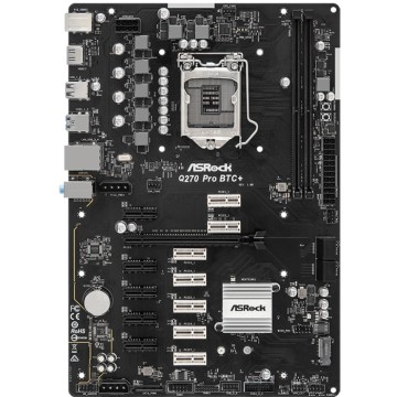 Материнская плата ASRock Q270 PRO BTC+