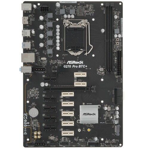 Материнская плата ASRock Q270 PRO BTC+