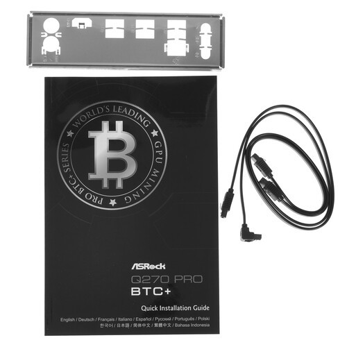 Материнская плата ASRock Q270 PRO BTC+
