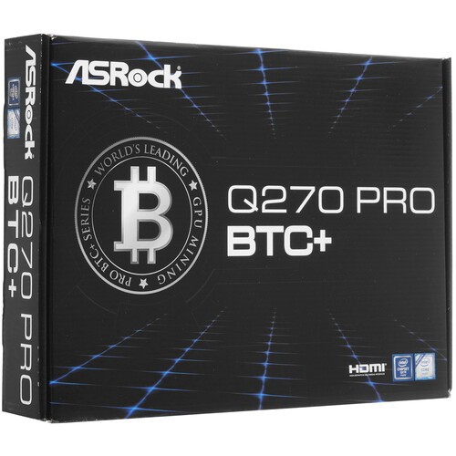 Материнская плата ASRock Q270 PRO BTC+