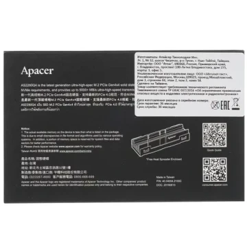 Твердотельный накопитель Apacer 2000 Gb AS2280Q4 M.2 AP2TBAS2280Q4-1