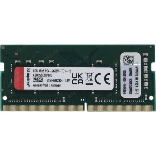 Оперативная память 8 Gb 2666 MHz Kingston Server Premier (KSM26SES8/8HD)