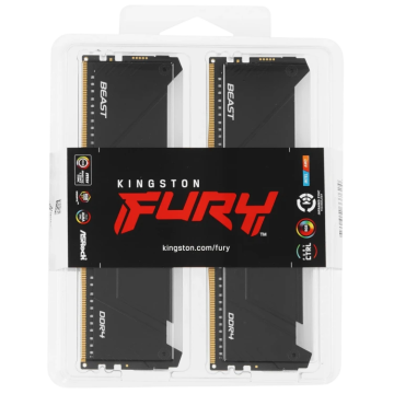 Оперативная память 32 Gb 3600 MHz Kingston FURY Beast RGB XMP Black (KF436C18BB2AK2/32)