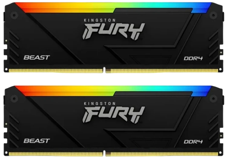 Оперативная память 32 Gb 3600 MHz Kingston FURY Beast RGB XMP Black (KF436C18BB2AK2/32)