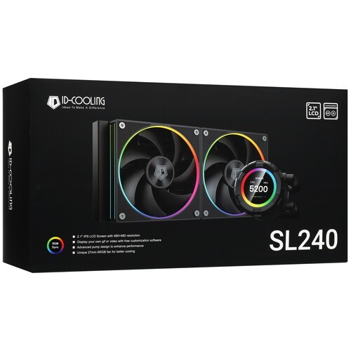 Система жидкостного охлаждения для процессора ID-COOLING SL240 Black PWM