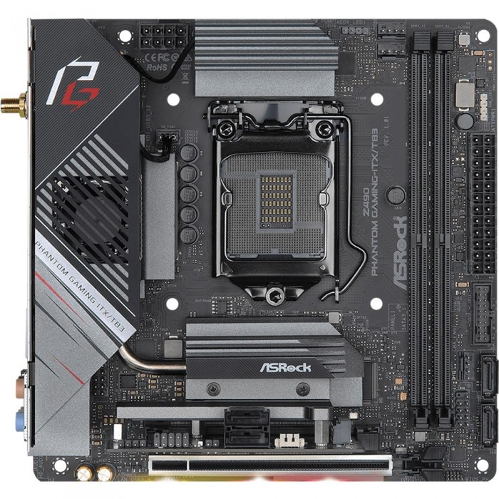Материнская плата ASRock Z490 PHANTOM GAMING-ITX/TB3