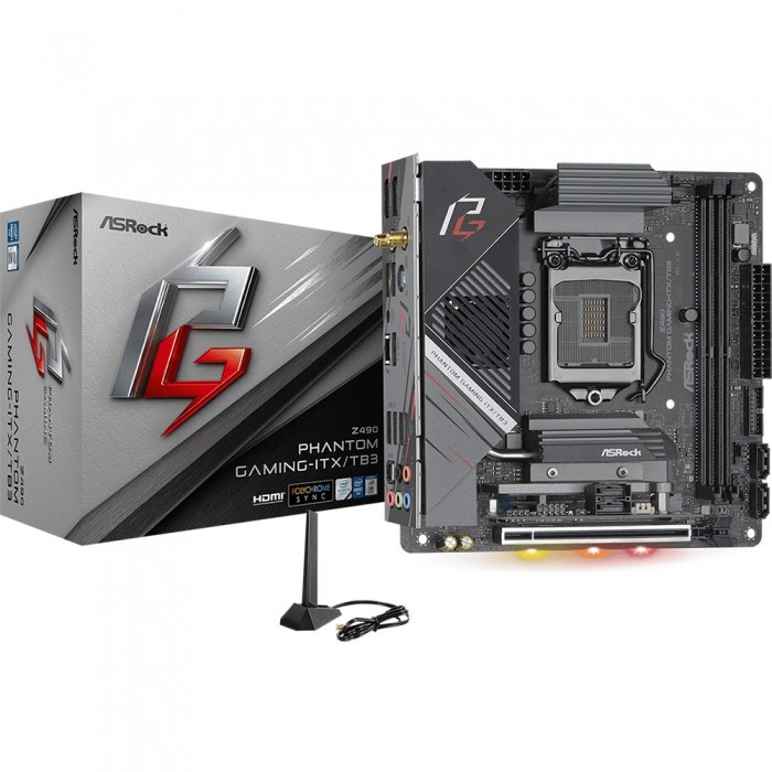Материнская плата ASRock Z490 PHANTOM GAMING-ITX/TB3