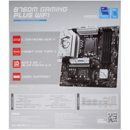 Материнская плата MSI B760M GAMING PLUS WIFI