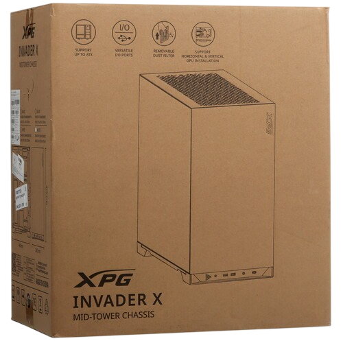 Компьютерный корпус ADATA XPG INVADER X TG RGB White (INVADERXMT-WHCWW)