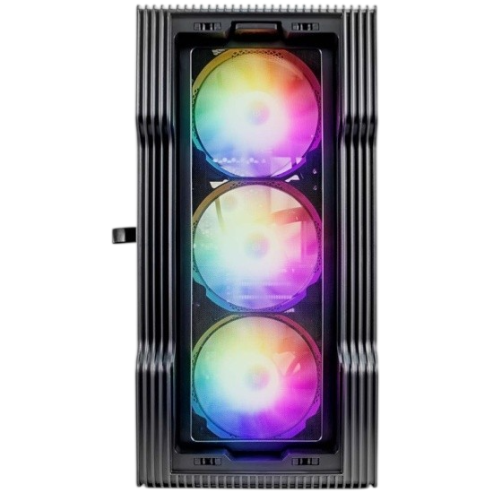 Компьютерный корпус 1STPLAYER TRILOBITE T3 Black TG LED fans (T3-BK-4F1)