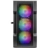 Компьютерный корпус 1STPLAYER TRILOBITE T3 Black TG LED fans (T3-BK-4F1)