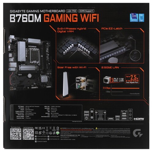 Материнская плата Gigabyte B760M GAMING WIFI