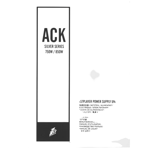 Блок питания 1STPLAYER 850W ACK SILVER Black (HA-850BA7-BK) 16 Pin (PCIe 5.0 Connector Cable Details)