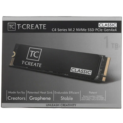 Твердотельный накопитель TeamGroup 1000 Gb T-CREATE CLASSIC C47 (TM8FFC001T0C129)