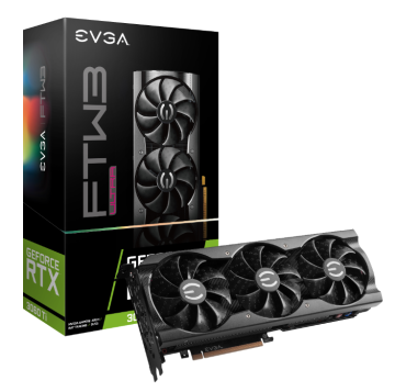 Видеокарта EVGA (08G-P5-3667-KR) GeForce RTX 3060 Ti 8Gb FTW3 ULTRA GAMING