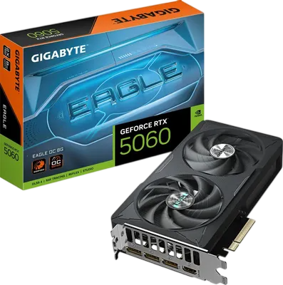 Видеокарта Gigabyte (GV-N5060EAGLE OC-8GD) GeForce RTX 5060 8GB EAGLE OC