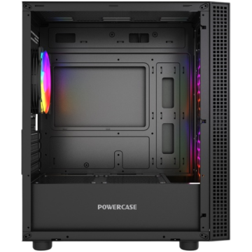 Компьютерный корпус Powercase Mistral Micro EM18 TG ARGB Black (CMMEM18B-A3)