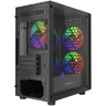 Компьютерный корпус Powercase Mistral Micro EM18 TG ARGB Black (CMMEM18B-A3)