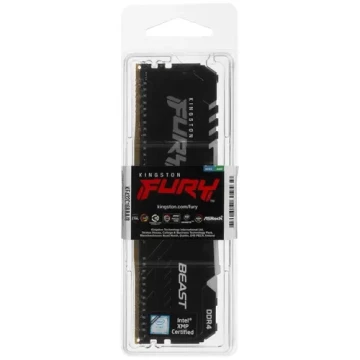 Оперативная память 8 Gb 3200 MHz Kingston FURY BEAST RGB Black (KF432C16BBA/8)