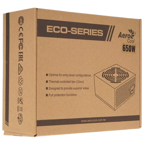Блок питания Aerocool 650W ECO-650W