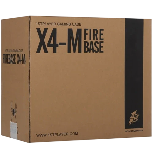 Компьютерный корпус 1STPLAYER FIREBASE X4-M TG LED White (X4-M-WH-2F1P-W-1F1-W)