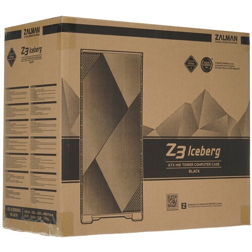 Компьютерный корпус Zalman Z3 Iceberg Black