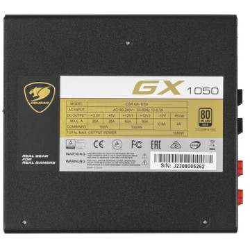 Блок питания COUGAR 1050W G1050 CGR GX-1050