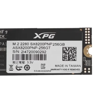 Твердотельный накопитель ADATA 256 Gb SX8200 PRO ASX8200PNP-256GT-C XPG