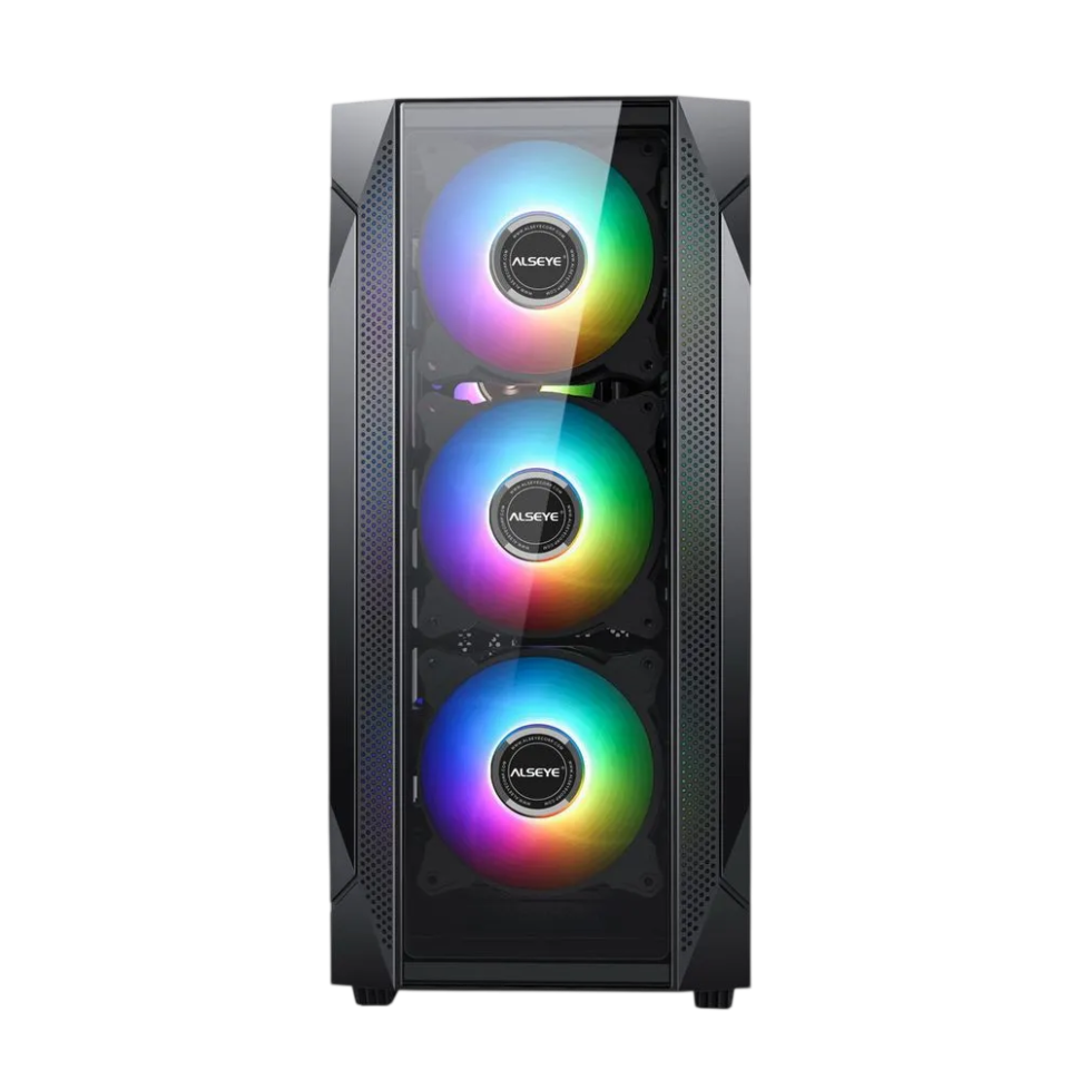Компьютерный корпус ALSEYE TG Black (phantom1.0-B)