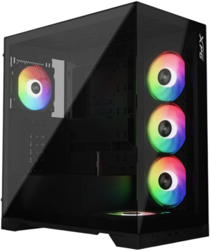 Компьютерный корпус ADATA XPG INVADER X TG RGB Black (INVADERXMT-BKCWW)