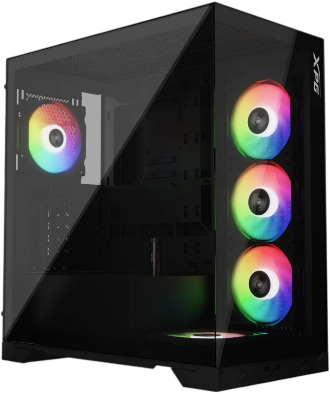 Компьютерный корпус ADATA XPG INVADER X TG RGB Black (INVADERXMT-BKCWW)