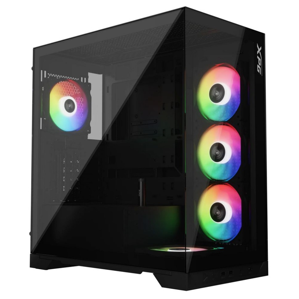 Компьютерный корпус ADATA XPG INVADER X TG RGB Black (INVADERXMT-BKCWW)